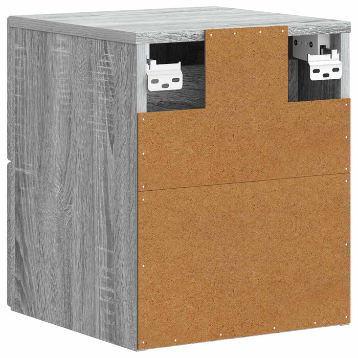 Dulap de noapte suspendat Sonoma gri 33 x 34,5 x 40 cm - WALTI WALTI