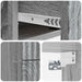 Dulap de noapte suspendat 2 pcs Sonoma gri 33 x 34,5 x 40 cm - WALTI WALTI