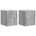 Dulap de noapte suspendat 2 pcs Sonoma gri 33 x 34,5 x 40 cm - WALTI WALTI