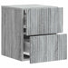 Dulap de noapte suspendat 2 pcs Sonoma gri 33 x 34,5 x 40 cm - WALTI WALTI