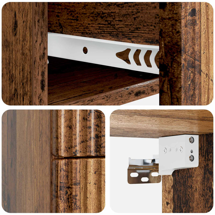 Dulap de noapte suspendat Lemn vechi 33 x 34,5 x 40 cm - WALTI WALTI