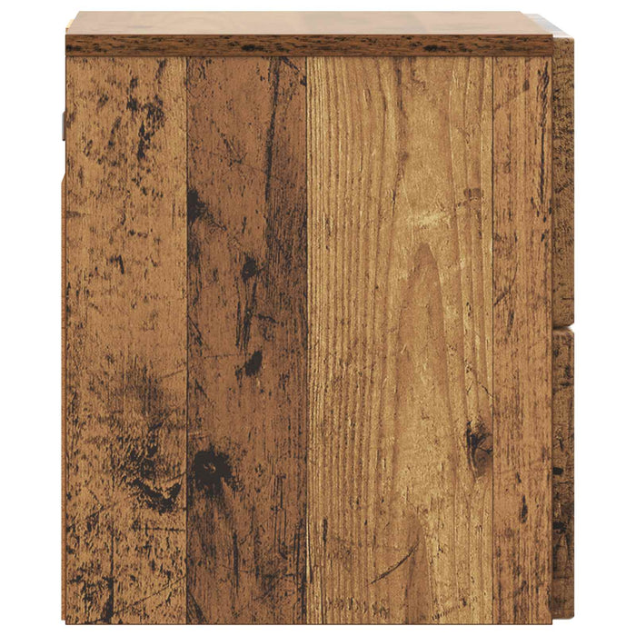 Dulap de noapte suspendat Lemn vechi 33 x 34,5 x 40 cm - WALTI WALTI