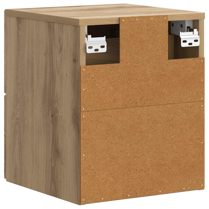 Dulap de noapte suspendat Stejar Artizanal 33 x 34,5 x 40 cm - WALTI WALTI
