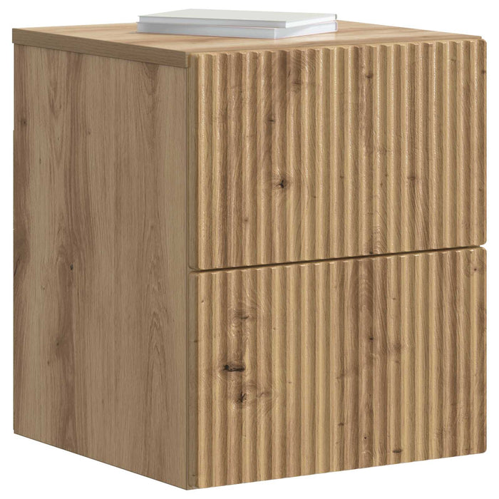 Dulap de noapte suspendat Stejar Artizanal 33 x 34,5 x 40 cm - WALTI WALTI