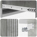 Masă laterală montată pe perete Gri Beton 59 x 34,5 x 17 cm - WALTI WALTI