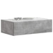 Masă laterală montată pe perete Gri Beton 59 x 34,5 x 17 cm - WALTI WALTI