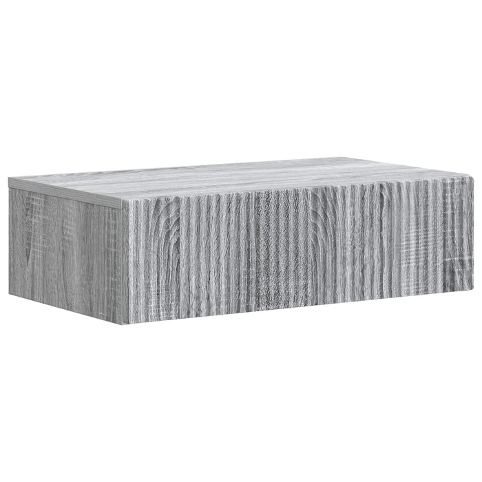 Masă laterală montată pe perete Sonoma gri 59 x 34,5 x 17 cm - WALTI WALTI