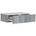 Masă laterală montată pe perete Sonoma gri 59 x 34,5 x 17 cm - WALTI WALTI