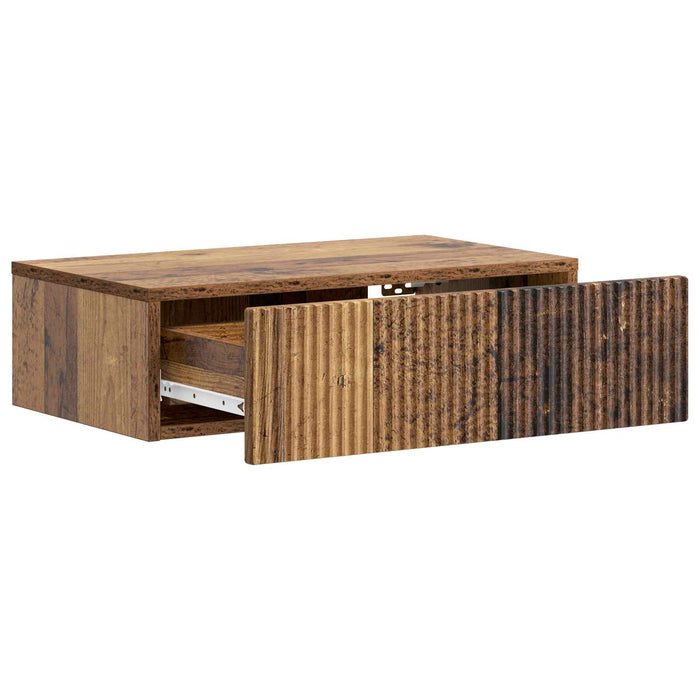Masă laterală montată pe perete Lemn vechi 59 x 34,5 x 17 cm - WALTI WALTI