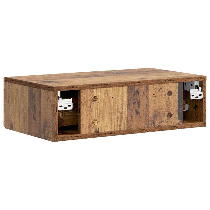 Masă laterală montată pe perete Lemn vechi 59 x 34,5 x 17 cm - WALTI WALTI