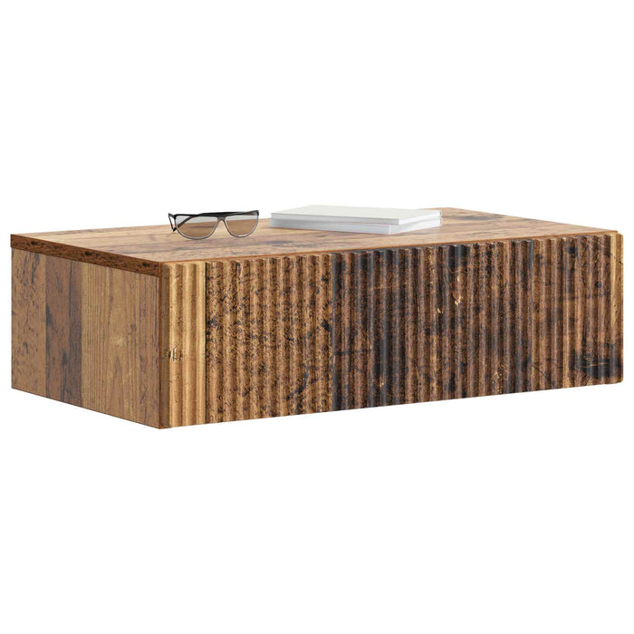 Masă laterală montată pe perete Lemn vechi 59 x 34,5 x 17 cm - WALTI WALTI