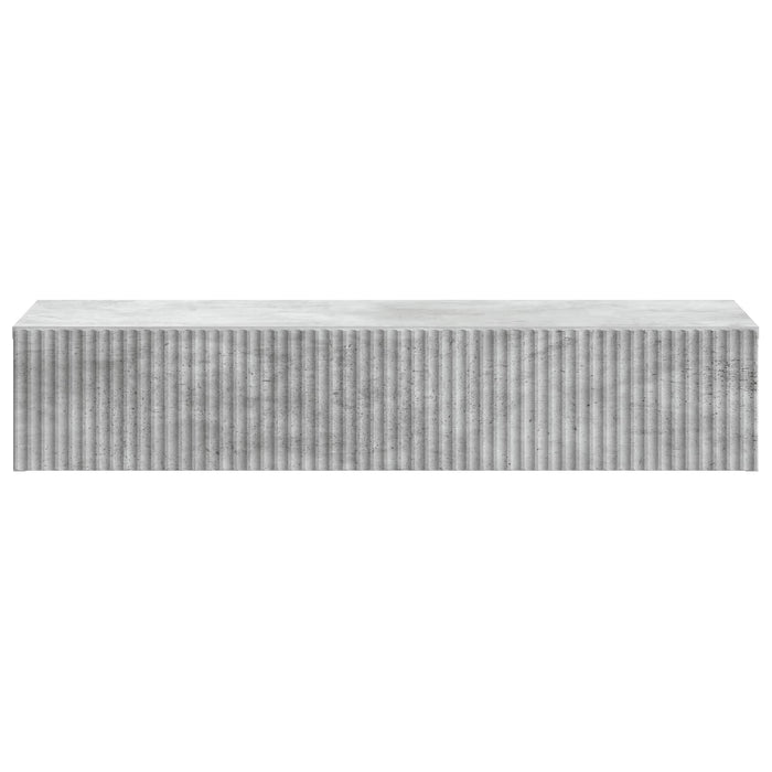 Masă laterală montată pe perete Gri Beton 87,5 x 34,5 x 17 cm - WALTI WALTI