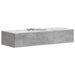 Masă laterală montată pe perete Gri Beton 87,5 x 34,5 x 17 cm - WALTI WALTI