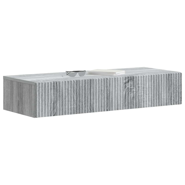 Masă laterală montată pe perete Sonoma gri 87,5 x 34,5 x 17 cm - WALTI WALTI