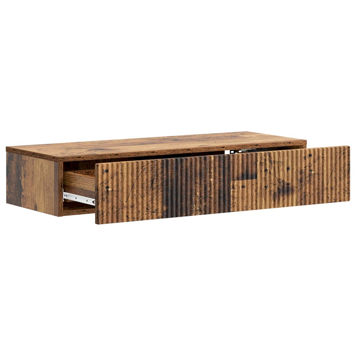 Masă laterală montată pe perete Lemn vechi 87,5 x 34,5 x 17 cm - WALTI WALTI