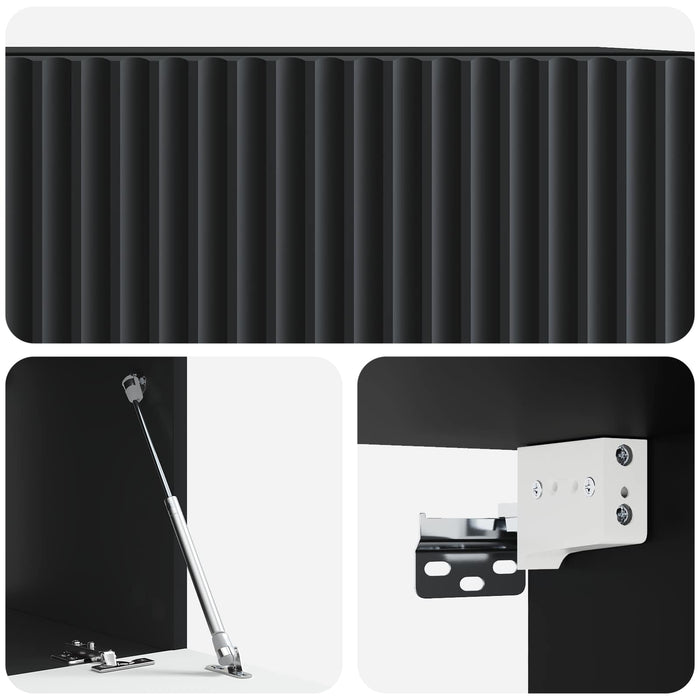 Oglindă TV montată pe perete Pe perete Negru 59,5 x 41 x 30 cm - WALTI WALTI