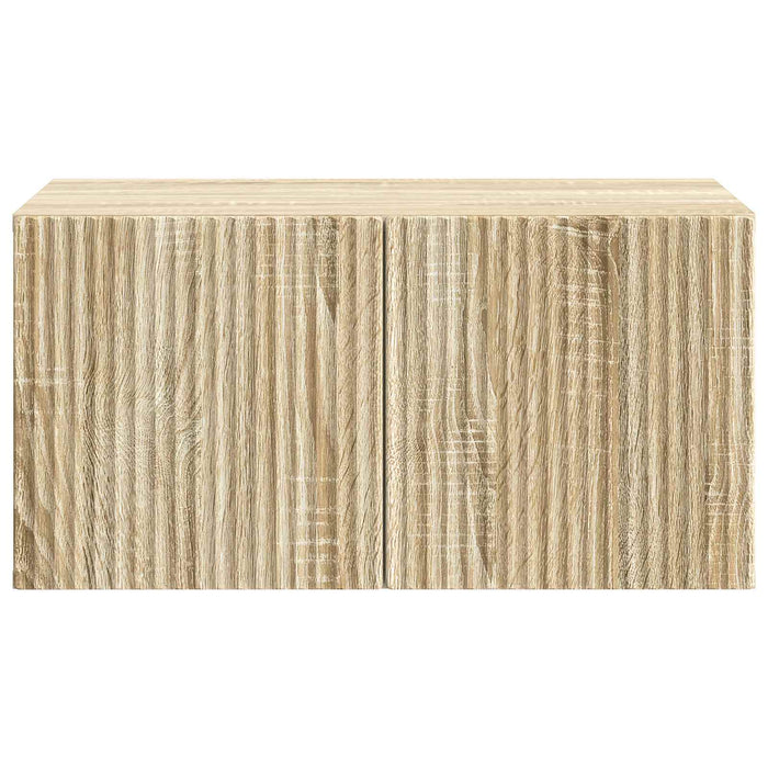 Oglindă TV montată pe perete Stejar Sonoma 59,5 x 41 x 30 cm - WALTI WALTI