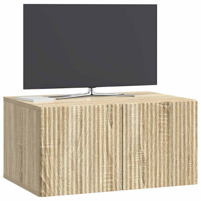 Oglindă TV montată pe perete Stejar Sonoma 59,5 x 41 x 30 cm - WALTI WALTI