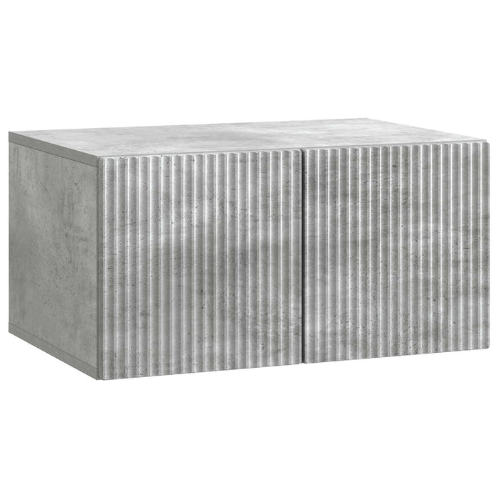 Oglindă TV montată pe perete Gri Beton 59,5 x 41 x 30 cm - WALTI WALTI