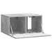 Oglindă TV montată pe perete Gri Beton 59,5 x 41 x 30 cm - WALTI WALTI
