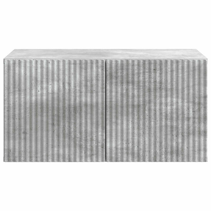 Oglindă TV montată pe perete Gri Beton 59,5 x 41 x 30 cm - WALTI WALTI