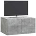 Oglindă TV montată pe perete Gri Beton 59,5 x 41 x 30 cm - WALTI WALTI