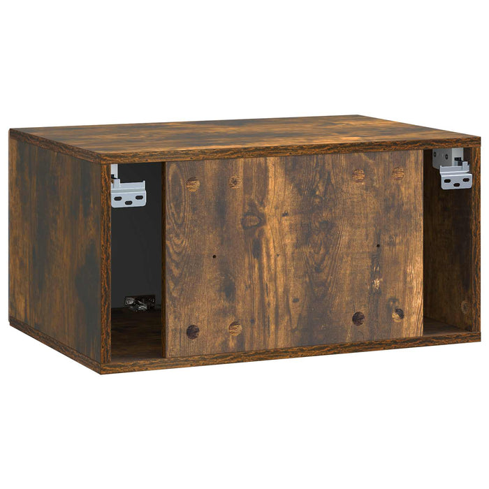 Oglindă TV montată pe perete Stejar fumuriu 59,5 x 41 x 30 cm - WALTI WALTI