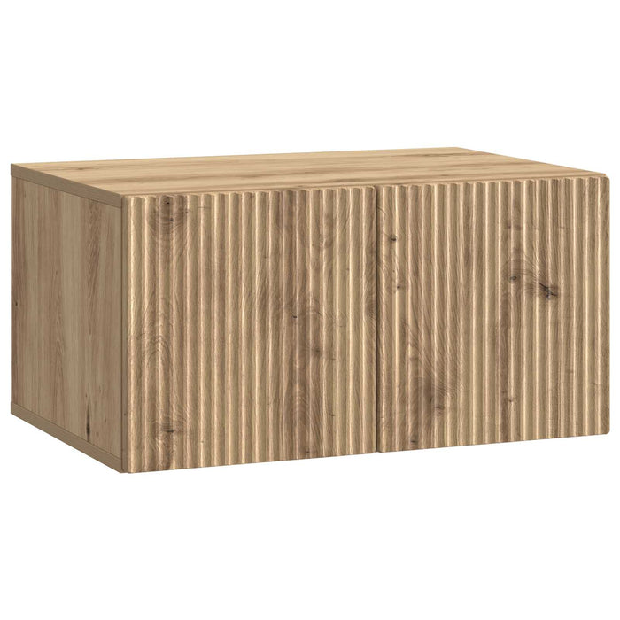 Oglindă TV montată pe perete Stejar Artizanal 59,5 x 41 x 30 cm - WALTI WALTI