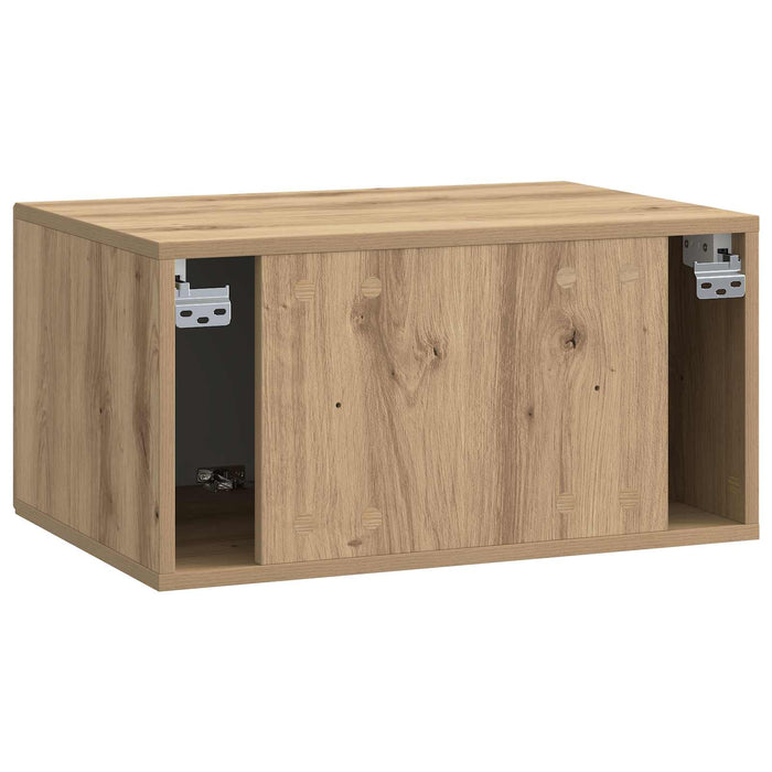 Oglindă TV montată pe perete Stejar Artizanal 59,5 x 41 x 30 cm - WALTI WALTI