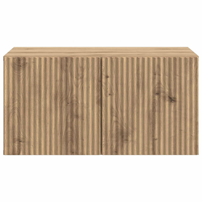 Oglindă TV montată pe perete Stejar Artizanal 59,5 x 41 x 30 cm - WALTI WALTI