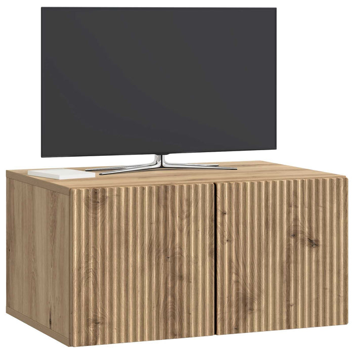 Oglindă TV montată pe perete Stejar Artizanal 59,5 x 41 x 30 cm - WALTI WALTI