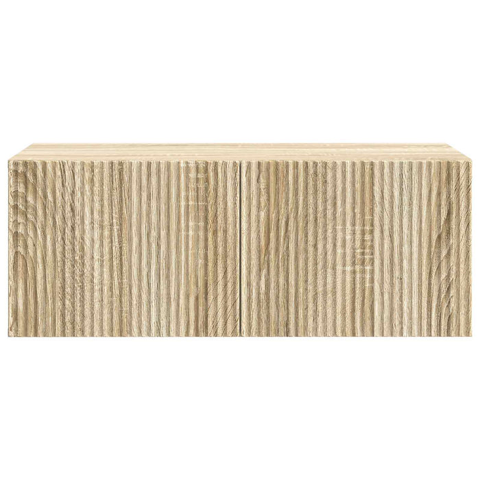 Oglindă TV montată pe perete Stejar Sonoma 78,5 x 41 x 30 cm - WALTI WALTI