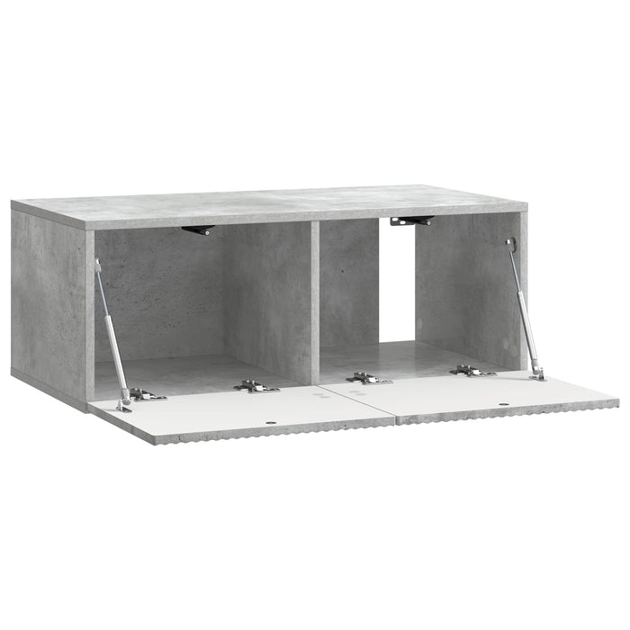 Oglindă TV montată pe perete Gri Beton 78,5 x 41 x 30 cm - WALTI WALTI