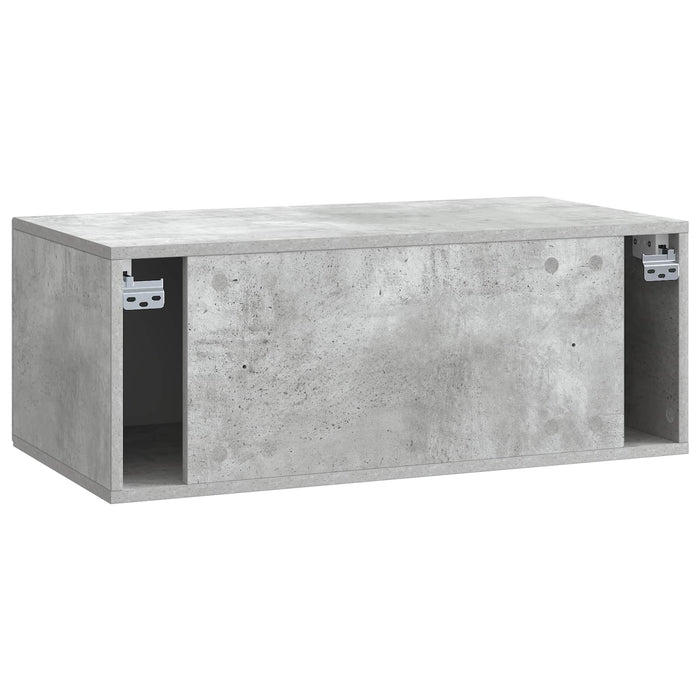 Oglindă TV montată pe perete Gri Beton 78,5 x 41 x 30 cm - WALTI WALTI