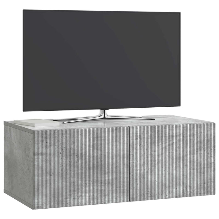 Oglindă TV montată pe perete Gri Beton 78,5 x 41 x 30 cm - WALTI WALTI