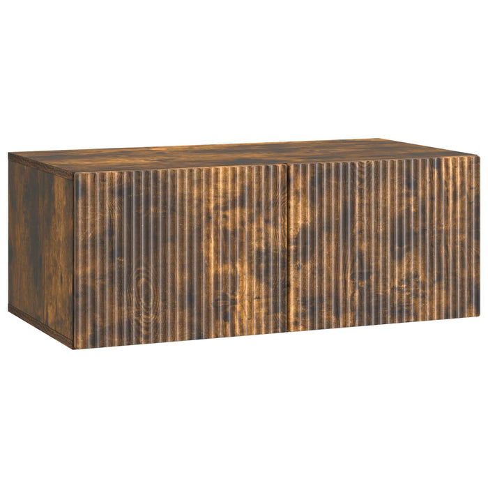 Oglindă TV montată pe perete Stejar fumuriu 78,5 x 41 x 30 cm - WALTI WALTI