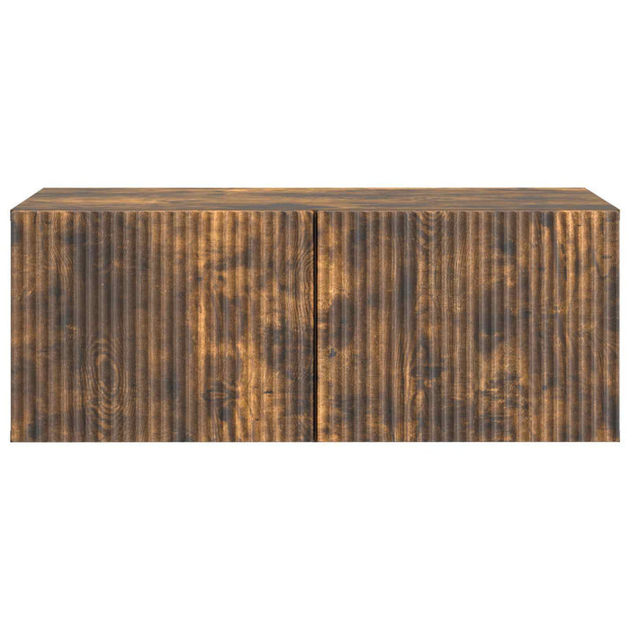 Oglindă TV montată pe perete Stejar fumuriu 78,5 x 41 x 30 cm - WALTI WALTI