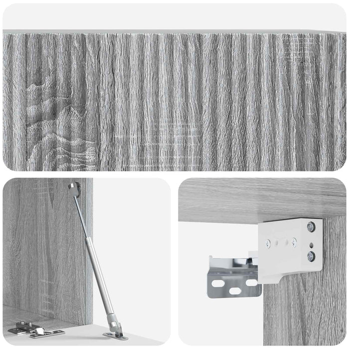 Oglindă TV montată pe perete Sonoma gri 78,5 x 41 x 30 cm - WALTI WALTI