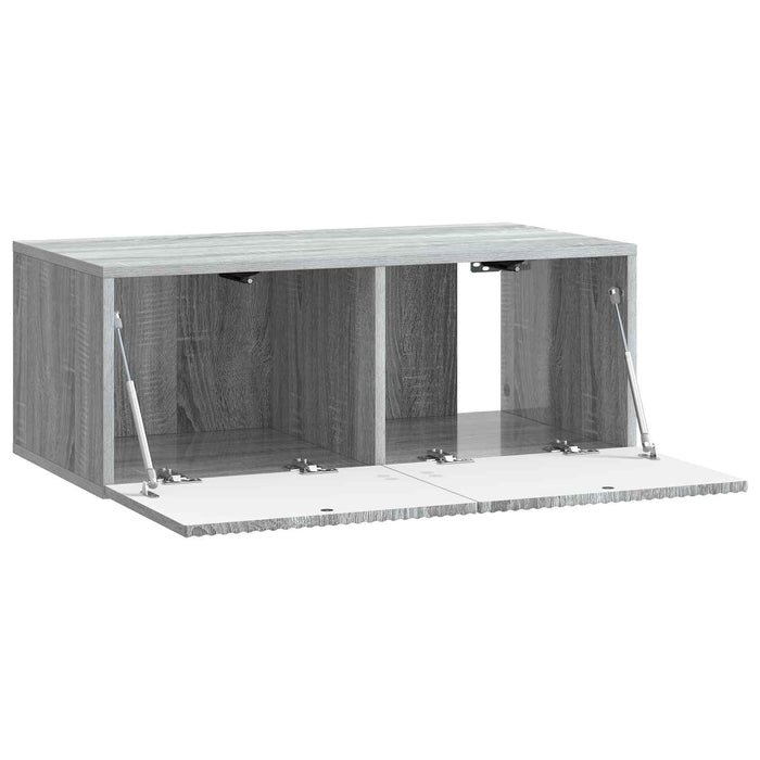 Oglindă TV montată pe perete Sonoma gri 78,5 x 41 x 30 cm - WALTI WALTI