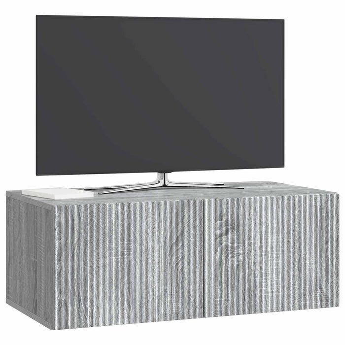 Oglindă TV montată pe perete Sonoma gri 78,5 x 41 x 30 cm - WALTI WALTI