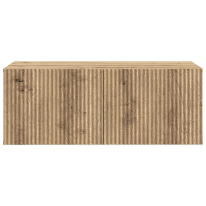 Oglindă TV montată pe perete Stejar Artizanal 78,5 x 41 x 30 cm - WALTI WALTI