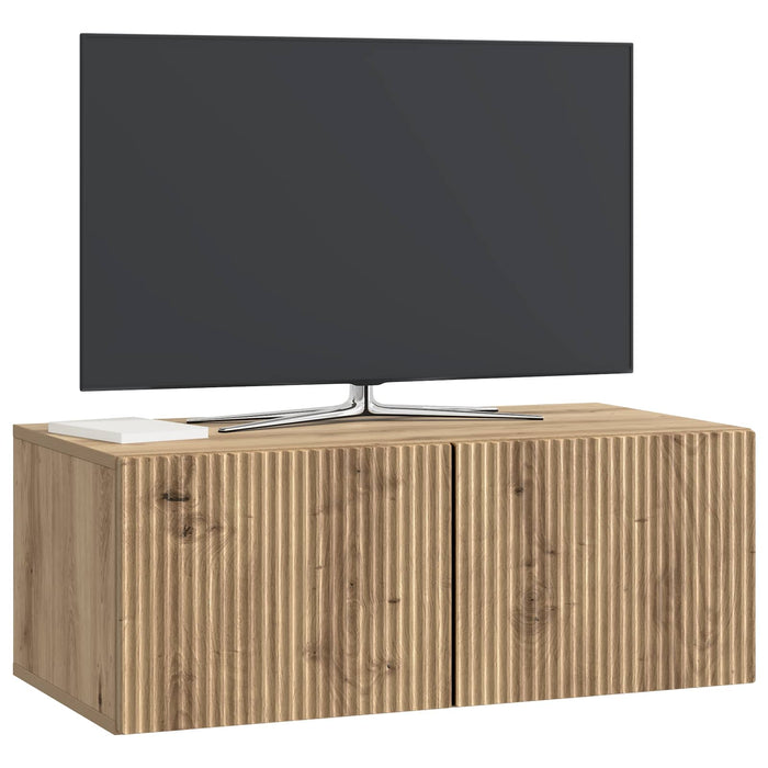 Oglindă TV montată pe perete Stejar Artizanal 78,5 x 41 x 30 cm - WALTI WALTI