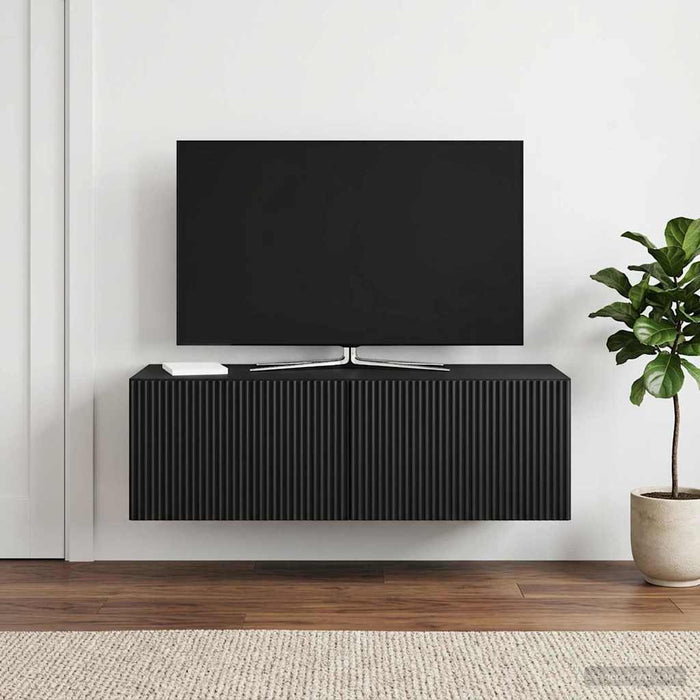 Oglindă TV montată pe perete 98 x 41 x 30 cm Negru WALTI