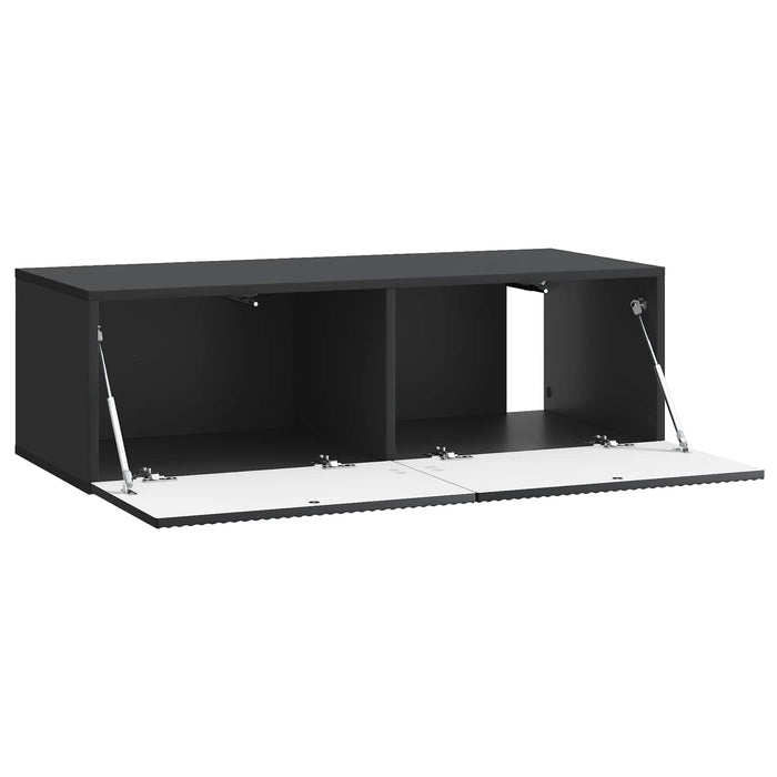 Oglindă TV montată pe perete Pe perete Negru 98 x 41 x 30 cm - WALTI WALTI