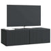 Oglindă TV montată pe perete Pe perete Negru 98 x 41 x 30 cm - WALTI WALTI