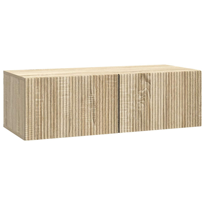 Oglindă TV montată pe perete Stejar Sonoma 98 x 41 x 30 cm - WALTI WALTI