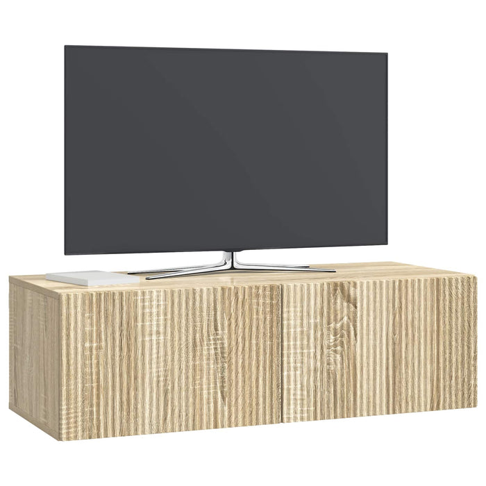 Oglindă TV montată pe perete Stejar Sonoma 98 x 41 x 30 cm - WALTI WALTI