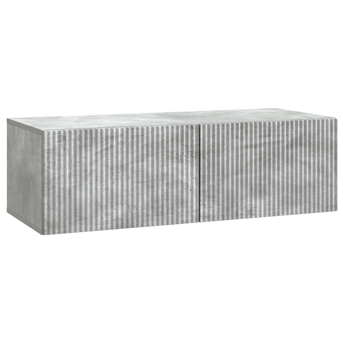 Oglindă TV montată pe perete Gri Beton 98 x 41 x 30 cm - WALTI WALTI