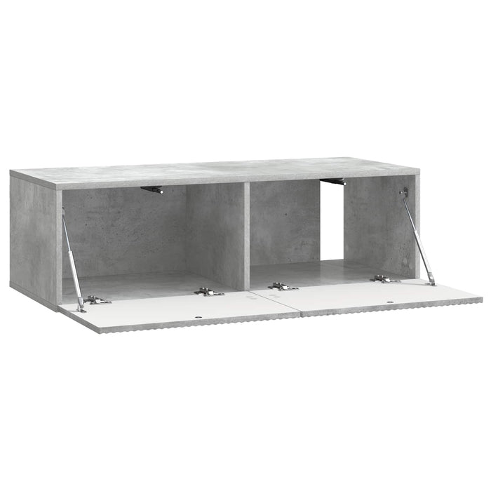 Oglindă TV montată pe perete Gri Beton 98 x 41 x 30 cm - WALTI WALTI