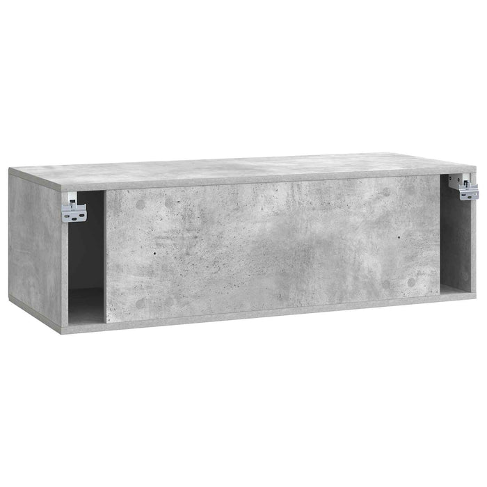 Oglindă TV montată pe perete Gri Beton 98 x 41 x 30 cm - WALTI WALTI